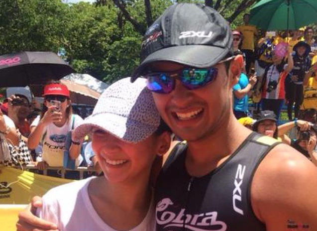 WATCH: Sarah Geronimo Welcomes Matteo Guidicelli With A Hug At Triathlon Finish Line